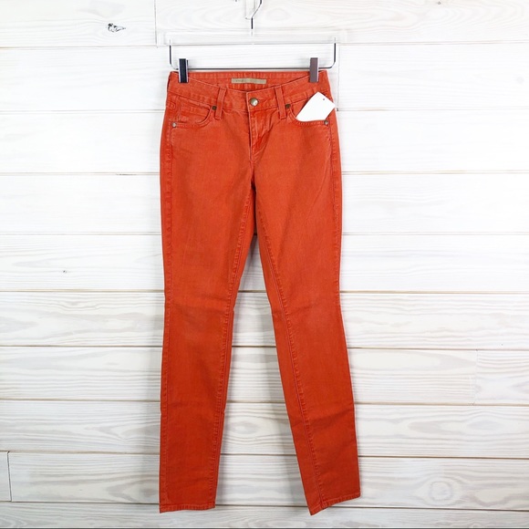 Vince Skinny Jeans Slim Legging Tomato Size 24 New - Picture 3 of 8